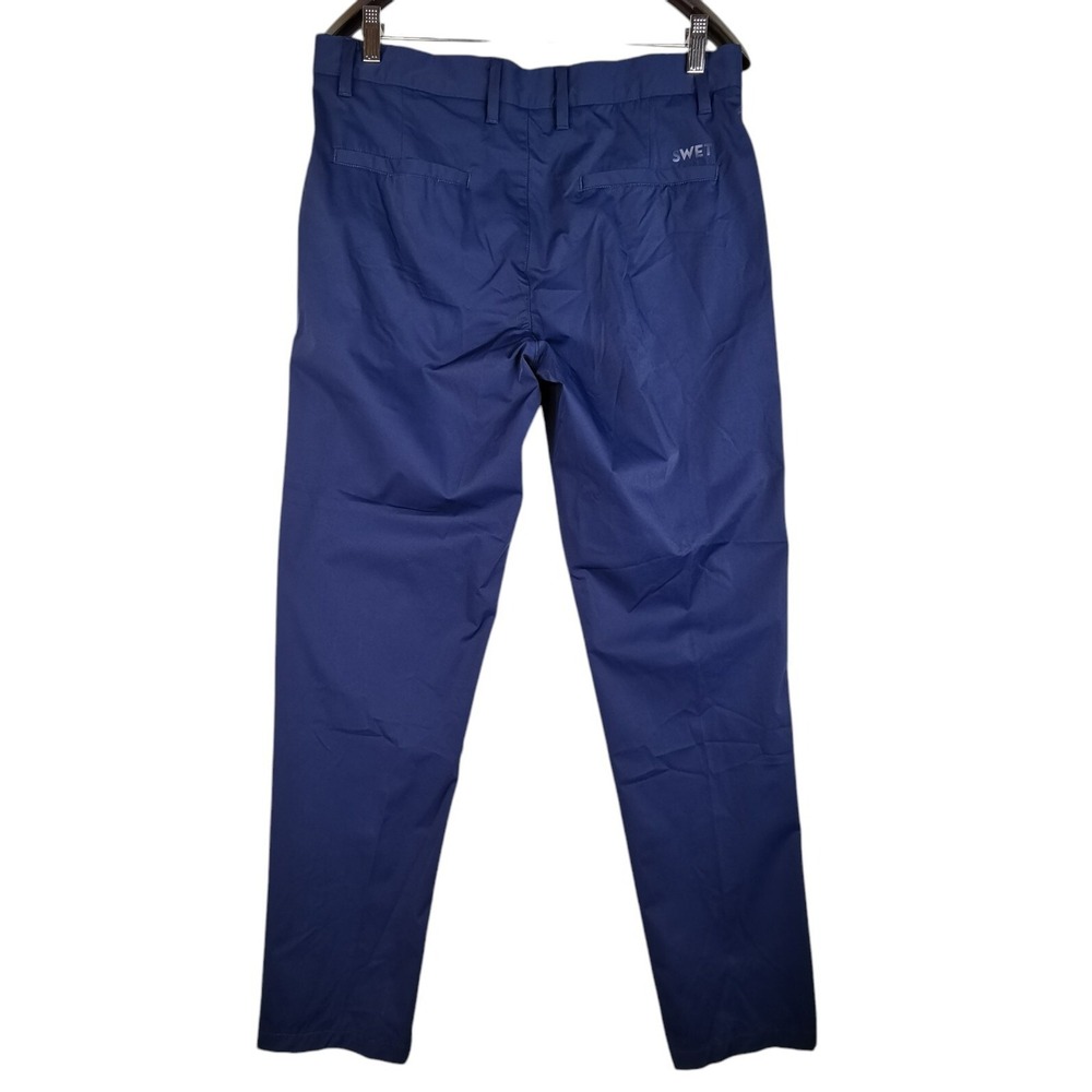 SWET TAILOR Navy Blue Stretch 5-Pocket Pants Size 33x30